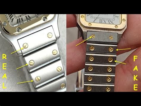 cartier santos fake vs real|cartier santos watch authenticity.